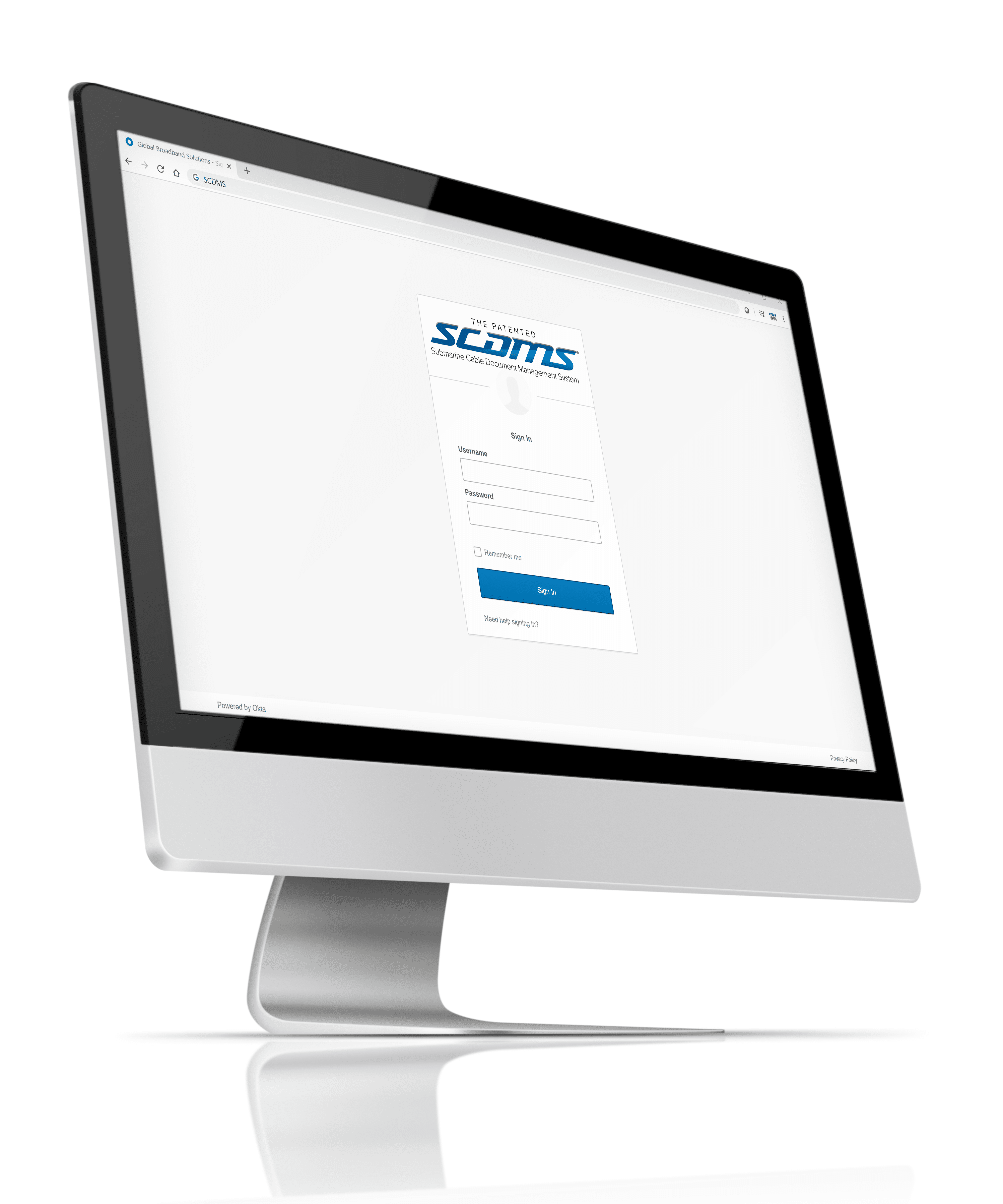 SCDMS login desktop Monitor SCDMS login desktop Monitor