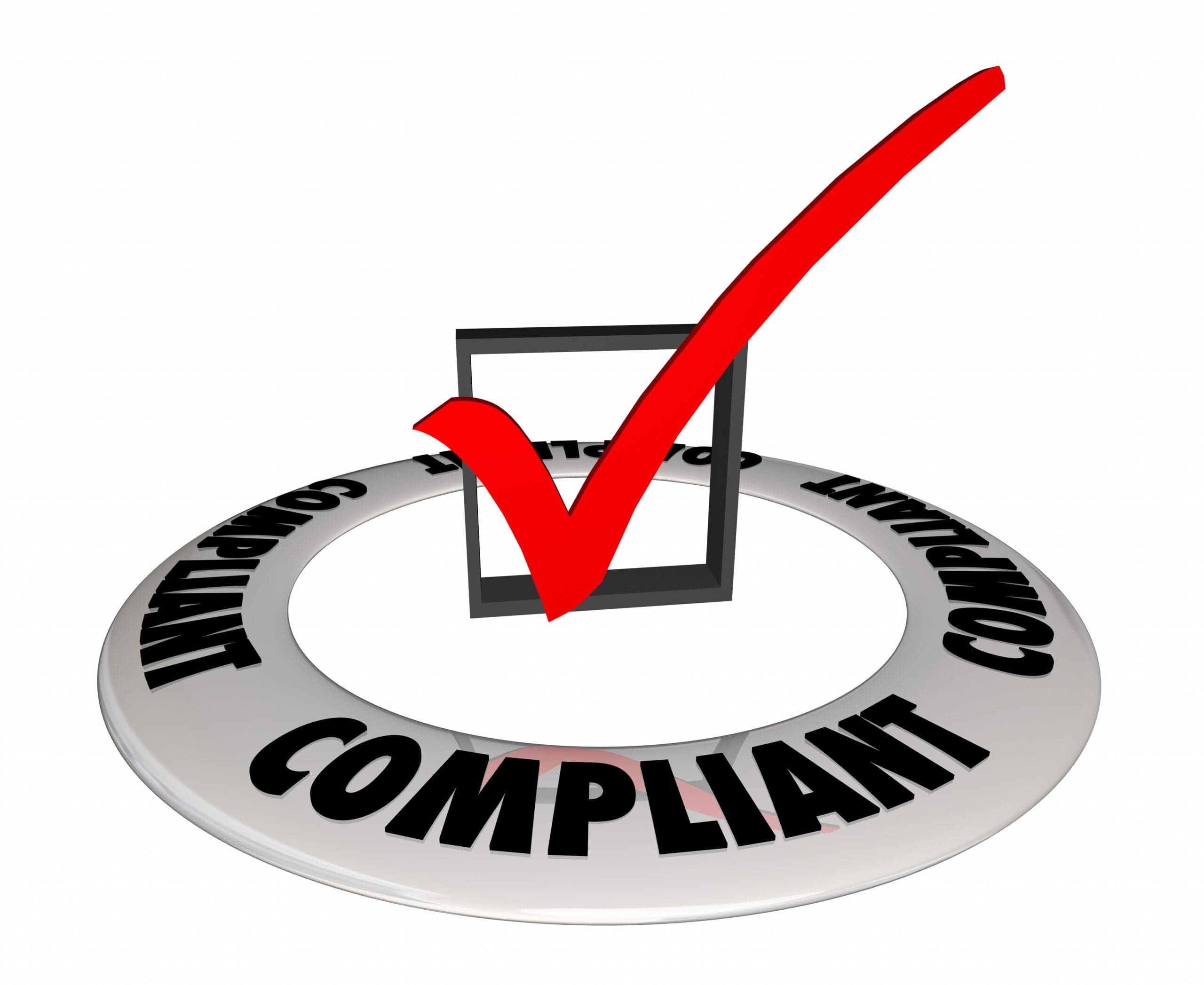 Compliant Check Box Confirmation Verified 3d Illustration